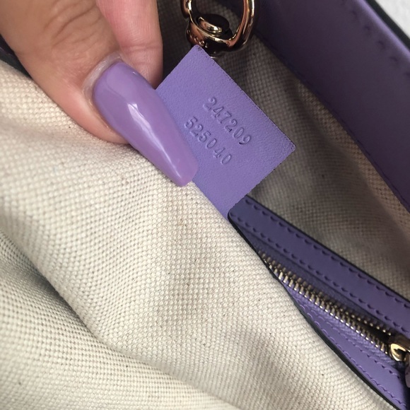 Gucci tote bag- lilac Diamanté Authentic - Picture 7 of 11